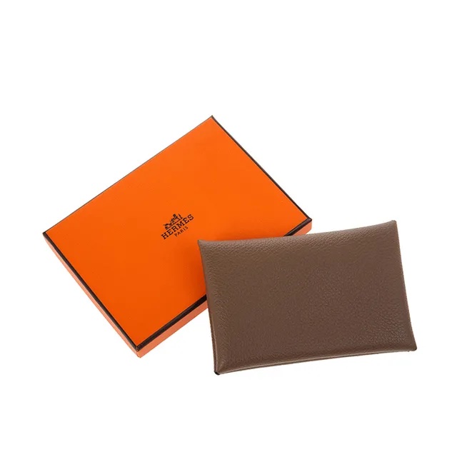愛馬仕 Hermès Calvi 卡夾 橘-2