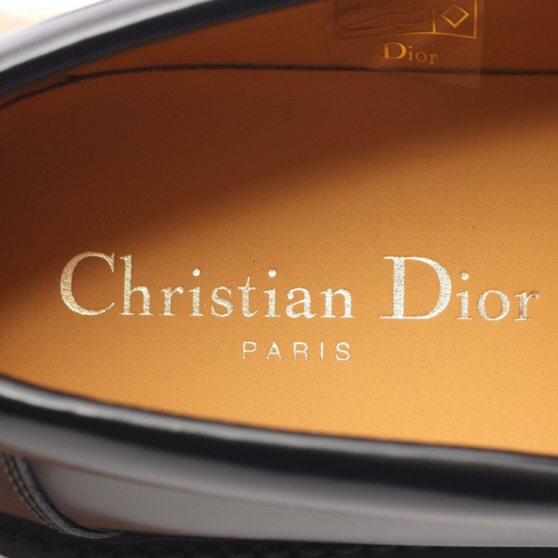 Christian Dior BOY 厚底樂福鞋 KDB862ACA90038 皮革黑色 #38 新款女款-4