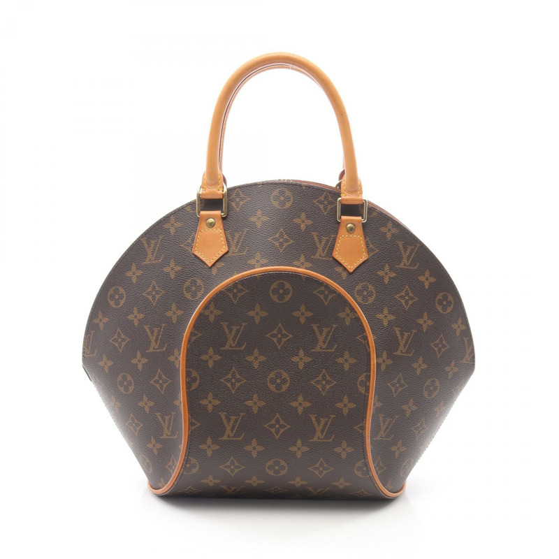 LOUIS VUITTON Ellipse MM 手提包 M51126 Monogram 帆布皮革棕色二手女士-0