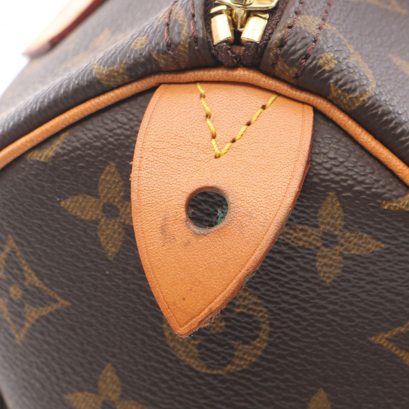 LOUIS VUITTON Speedy 25 手提包 M41528 Monogram 帆布皮革棕色二手女士-9