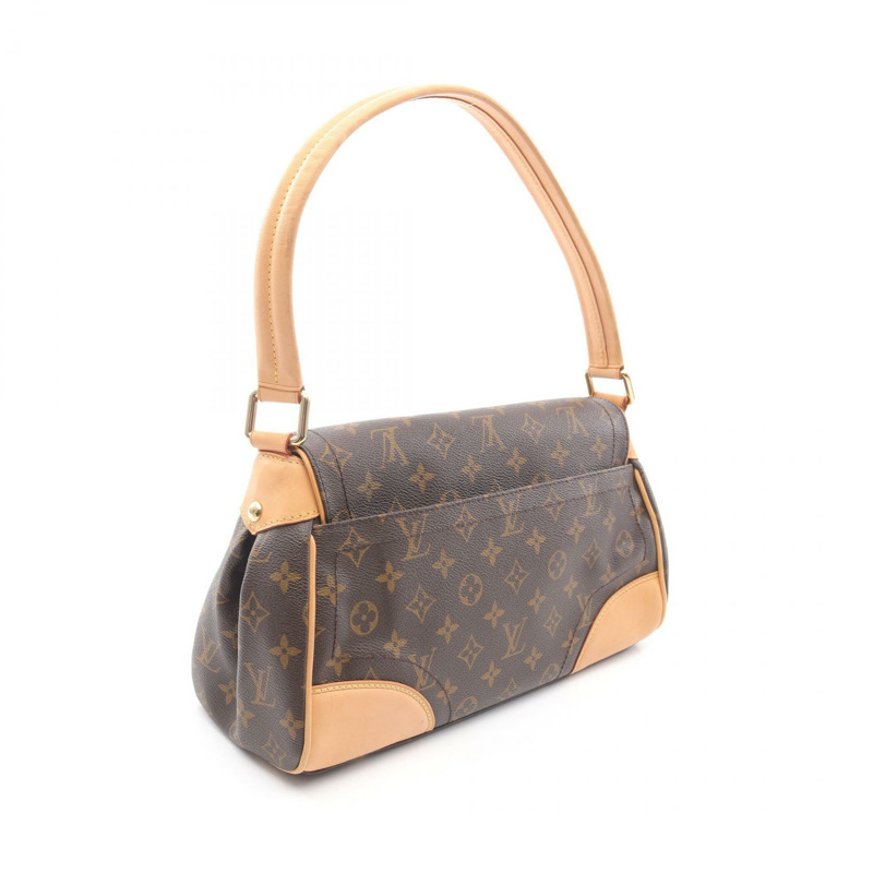 LOUIS VUITTON Beverly MM 肩背包 M40121 Monogram 帆布 棕色 二手 女士-1