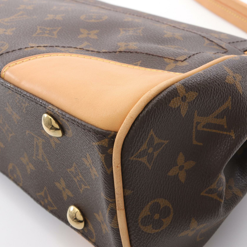 LOUIS VUITTON Beverly MM 肩背包 M40121 Monogram 帆布 棕色 二手 女士-9