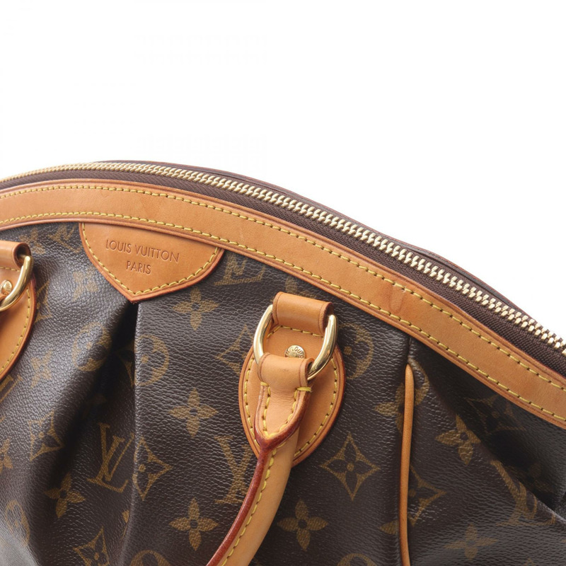 LOUIS VUITTON Tivoli PM 手提包 M40143 Monogram 帆布 皮革 棕色 二手 女款-5
