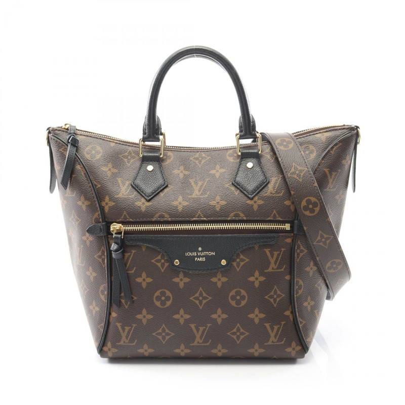 路易威登 Tournelle 小號單肩手提包 M44057 Monogram 帆布皮革黑色-0
