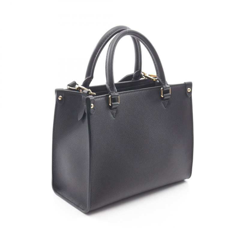 LOUIS VUITTON lock & go 單肩包 M22311 小牛皮 黑色 二手 女士 LV-1