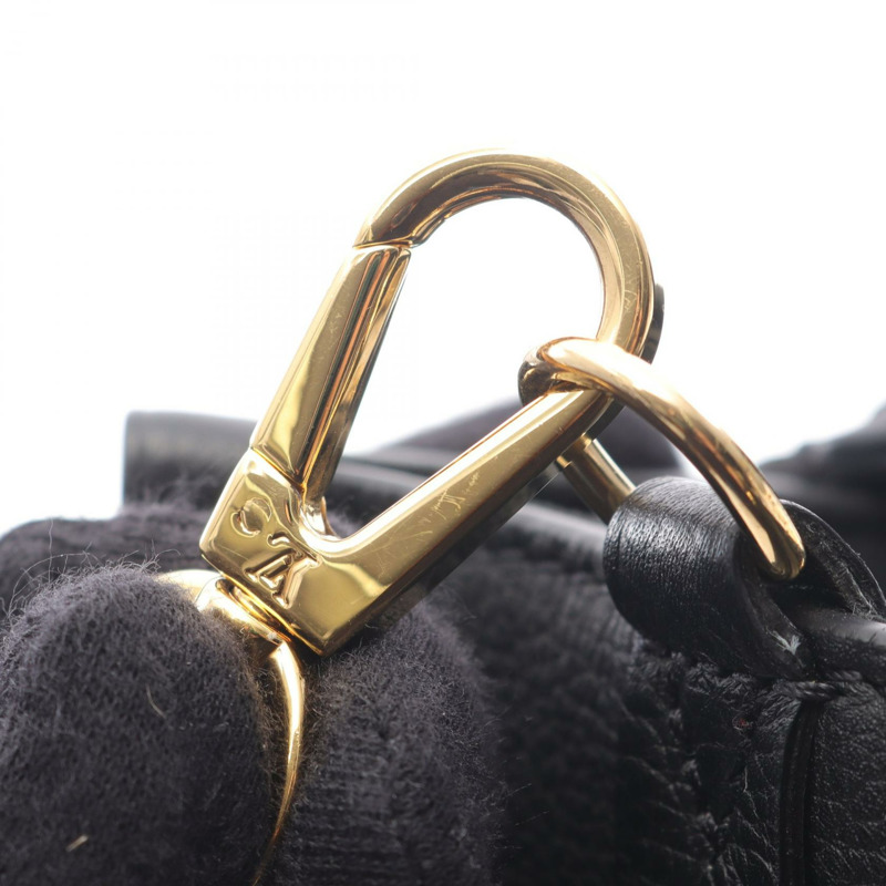 LOUIS VUITTON lock & go 單肩包 M22311 小牛皮 黑色 二手 女士 LV-6