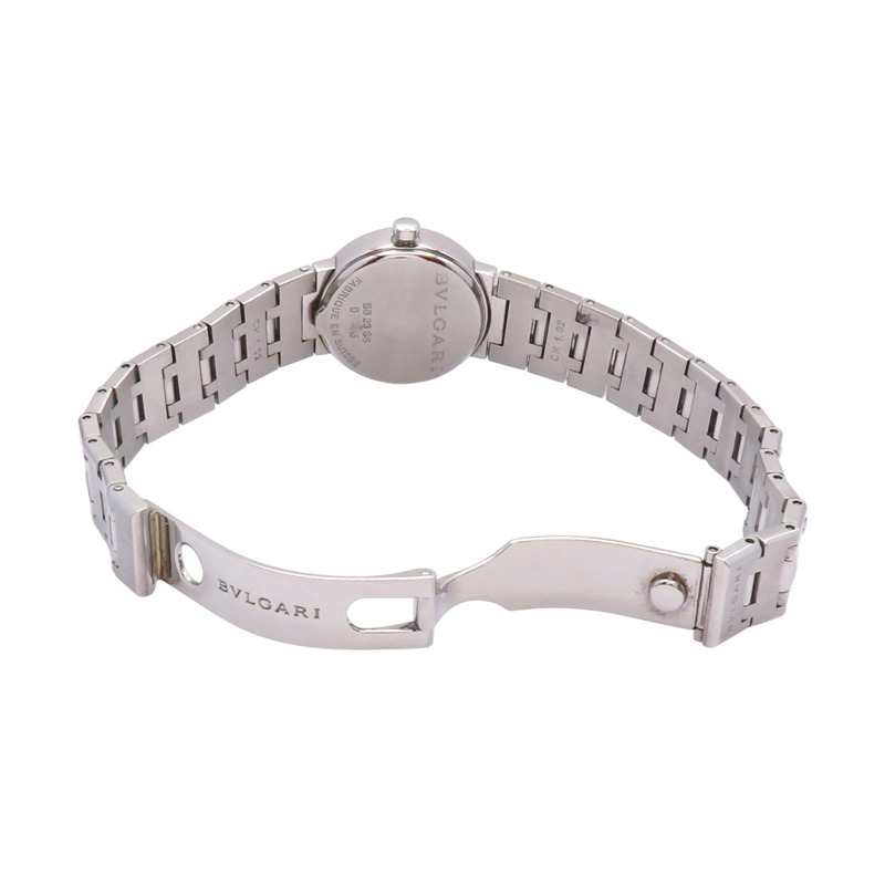 黑色錶盤 12PD鑽石 不鏽鋼 BVLGARI BVLGARI 腕錶【BVLGARI 寶格麗】 BB23SS-5