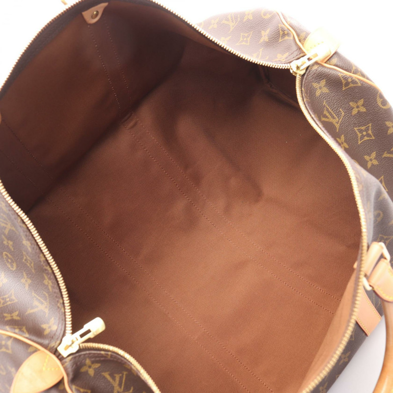 LOUIS VUITTON Keepall 55 手提包 M41424 Monogram 帆布皮革棕色中性 LV-2