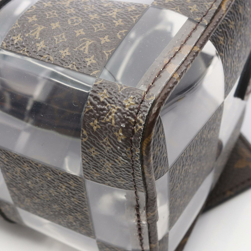 LOUIS VUITTON Keepall Bandouliere 25 手提包 M20872 Monogram Chess 帆布 棕色-6