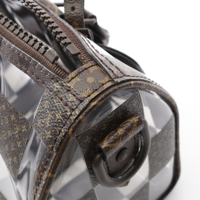 LOUIS VUITTON Keepall Bandouliere 25 手提包 M20872 Monogram Chess 帆布 棕色-7
