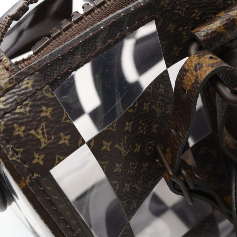 LOUIS VUITTON Keepall Bandouliere 25 手提包 M20872 Monogram Chess 帆布 棕色-8
