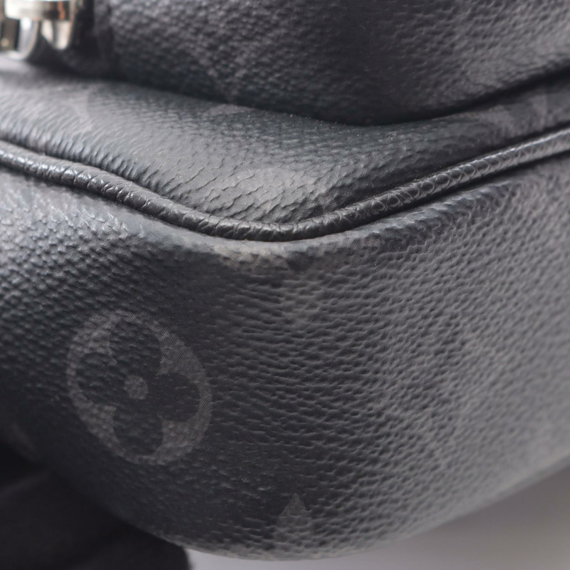 LOUIS VUITTON 戶外手拿包 腰包 M30755 Taigalama 帆布皮革 黑色-8