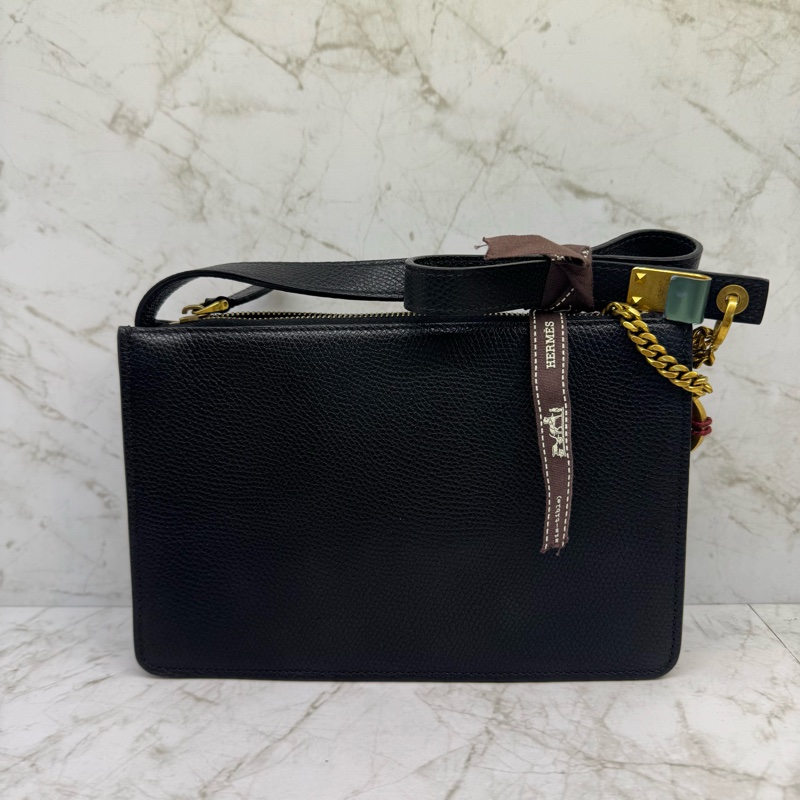 Valentino V LOGO 短背帶肩背包/黑-1