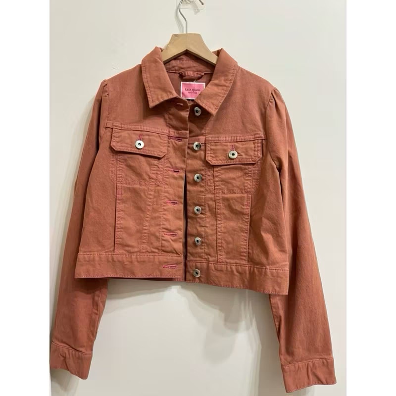 Kate spade 楓葉橘牛仔外套-0