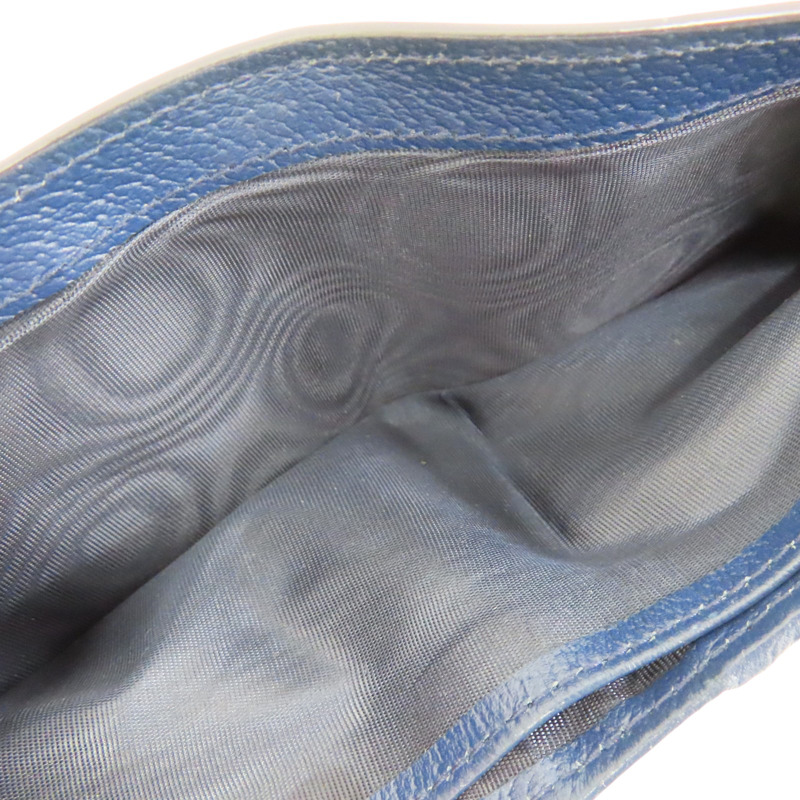 藍色 牛皮 烏木色 GG Supreme帆布 Interior 短夾【GUCCI 古馳】 768244-7