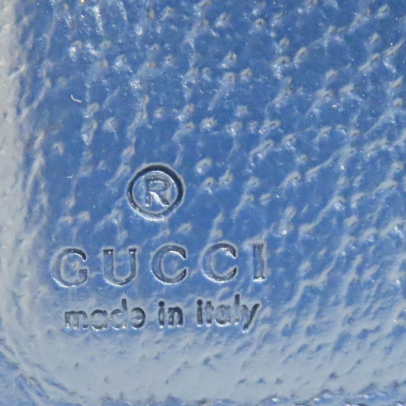 藍色 牛皮 烏木色 GG Supreme帆布 Interior 短夾【GUCCI 古馳】 768244-8