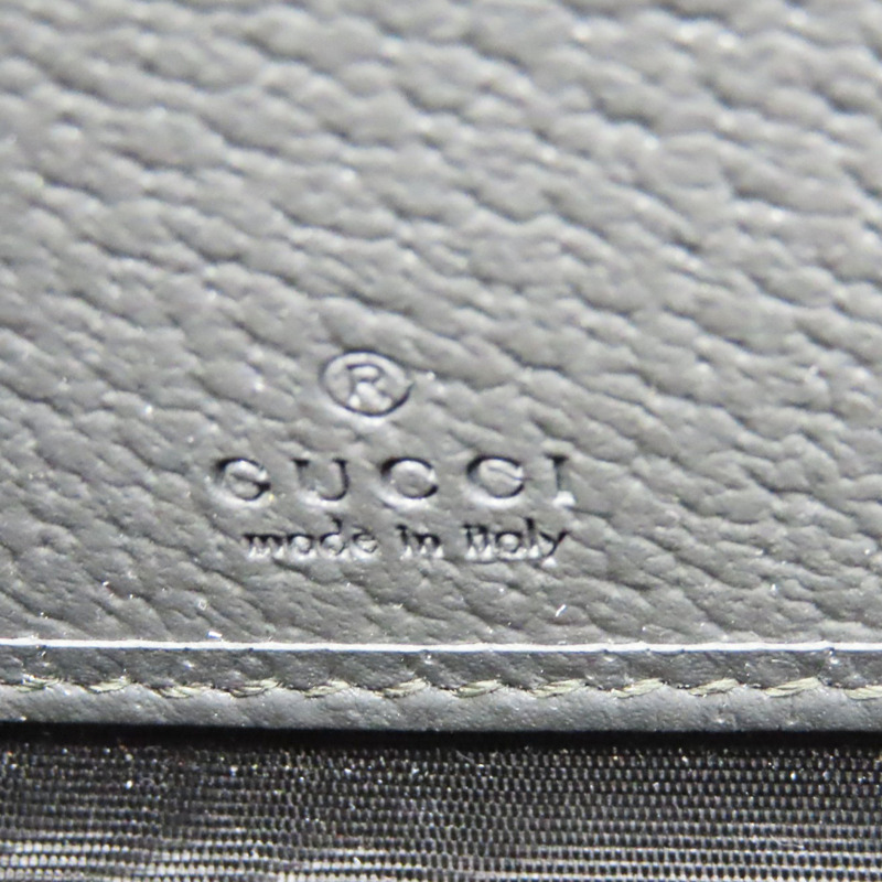 灰色 GG Supreme 緹花帆布 牛皮 拉鍊長夾【GUCCI 古馳】 701423-6