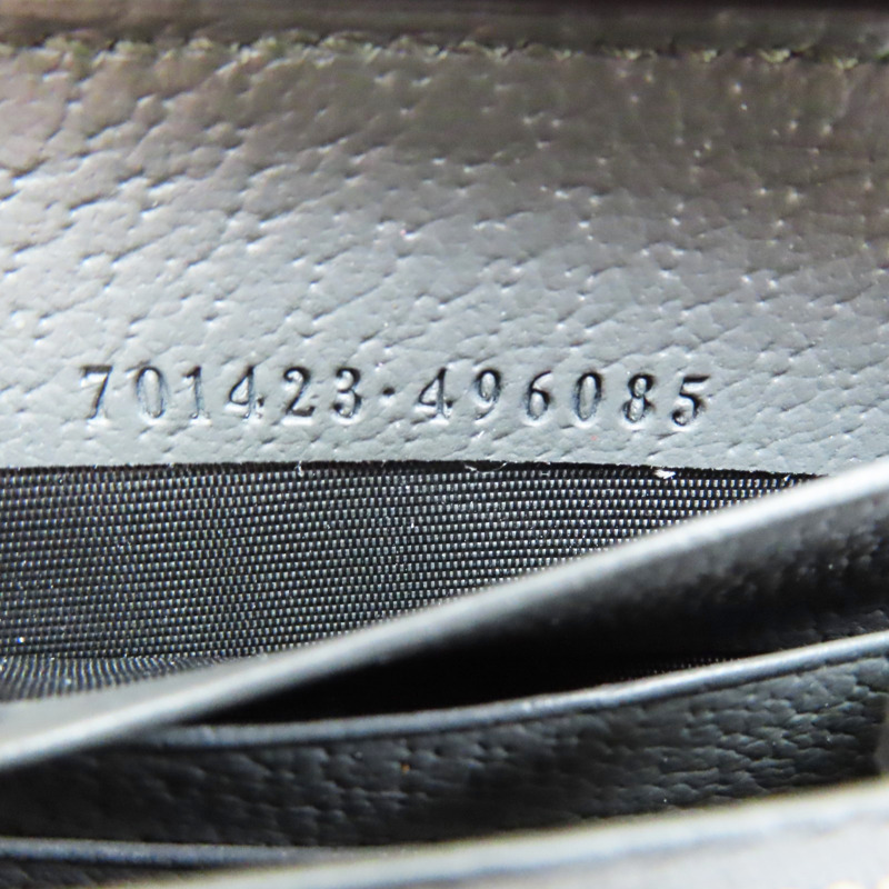 灰色 GG Supreme 緹花帆布 牛皮 拉鍊長夾【GUCCI 古馳】 701423-7