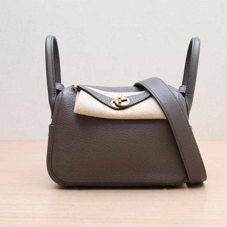 Lindy Mini 8F錫器灰色 TC皮 Y刻 金扣-0