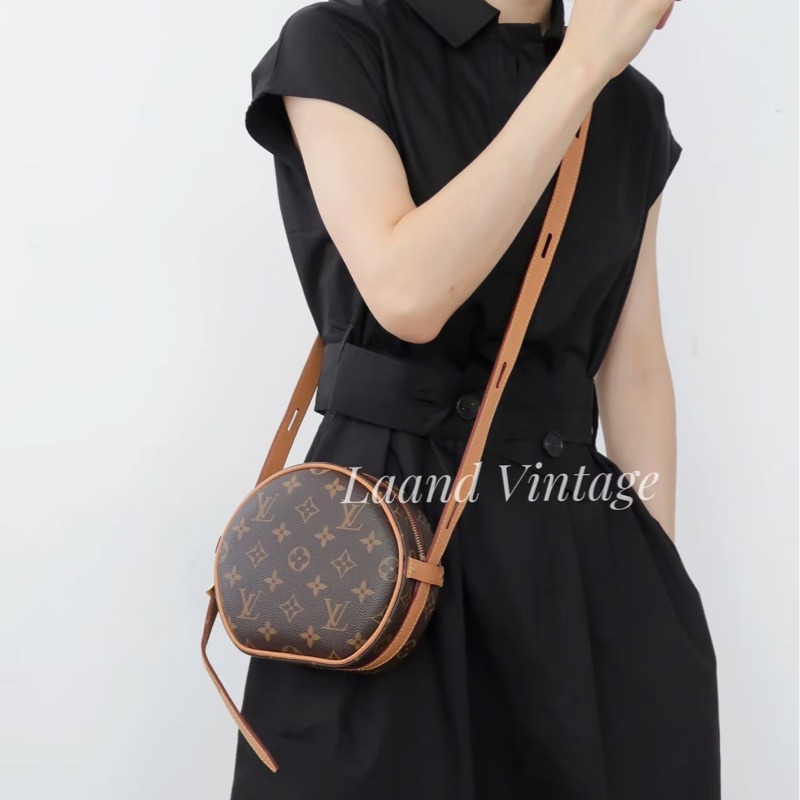 LV原花Boite Chapeau Souple軟圓餅包PM M45578-1