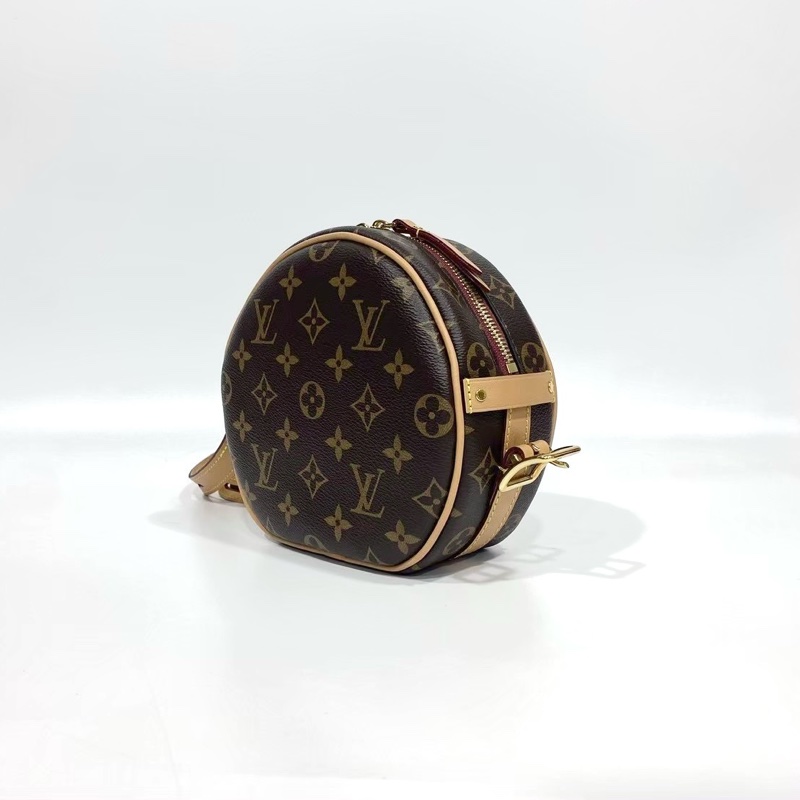 LV原花Boite Chapeau Souple軟圓餅包PM M45578-3