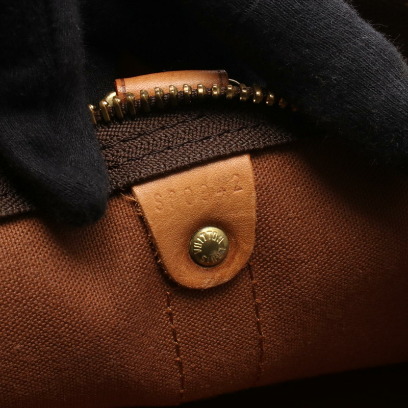 LOUIS VUITTON Keepall 45 手提包 M41428 Monogram 帆布皮革男女通用二手 LV-4