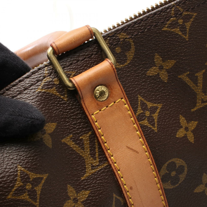 LOUIS VUITTON Keepall 45 手提包 M41428 Monogram 帆布皮革男女通用二手 LV-8