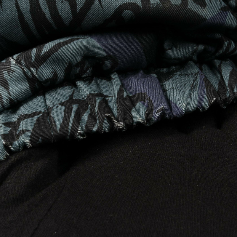 VALENTINO × UNDERCOVER 羽絨服，絲質布料，藍黑藏青色 #I48，二手男款-5