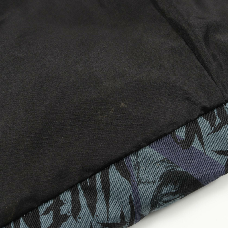 VALENTINO × UNDERCOVER 羽絨服，絲質布料，藍黑藏青色 #I48，二手男款-10