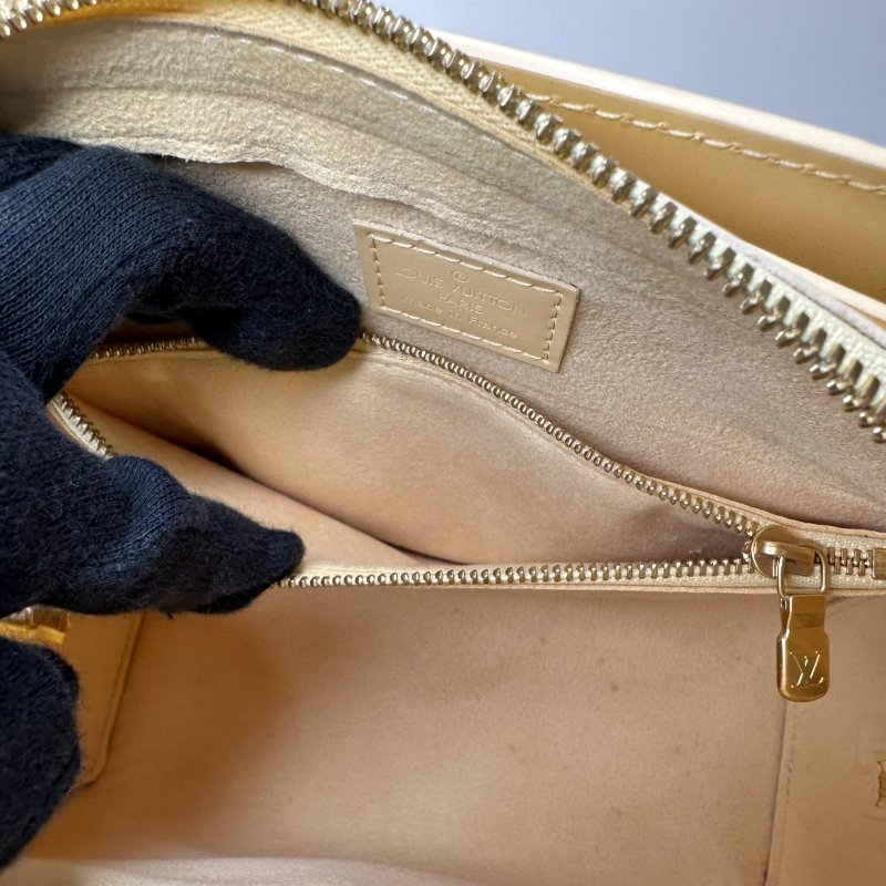 LV EPI水波紋鵝黃手提包-7