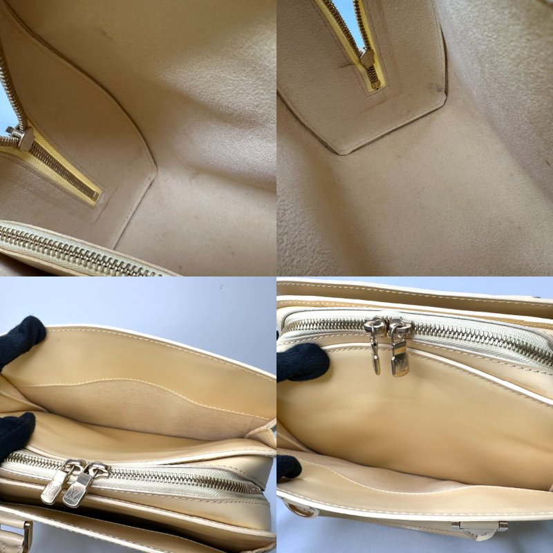 LV EPI水波紋鵝黃手提包-9