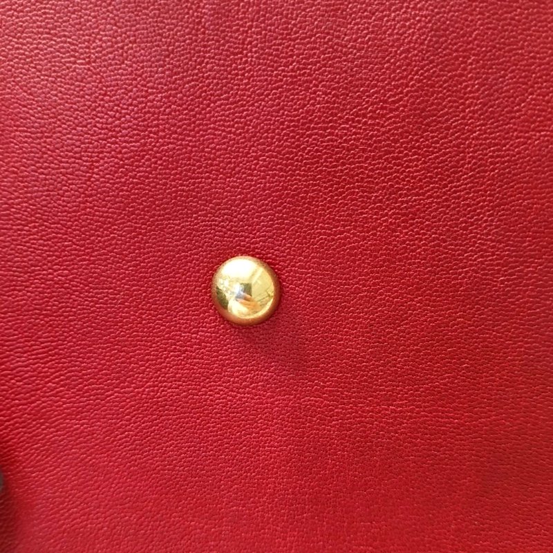 YSL CHYC Y LIGNE 中號 紅色牛皮手提包 金色五金-12