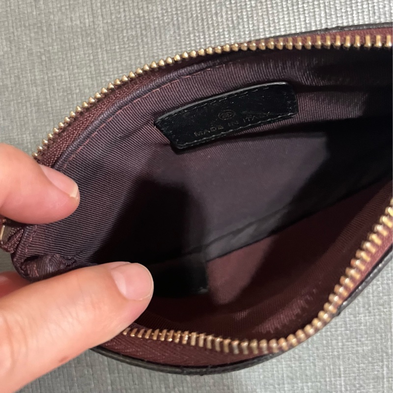 #香奈兒CHANEL 羊皮金釦一字拉零錢包👛-19