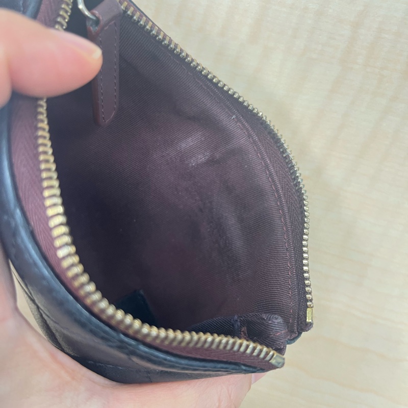 #香奈兒CHANEL 羊皮金釦一字拉零錢包👛-38