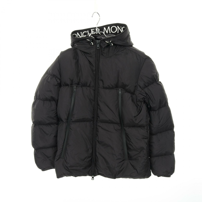 MONCLER MONTCLA 羽絨外套 1A00144 尼龍黑 4 碼 二手男式-0