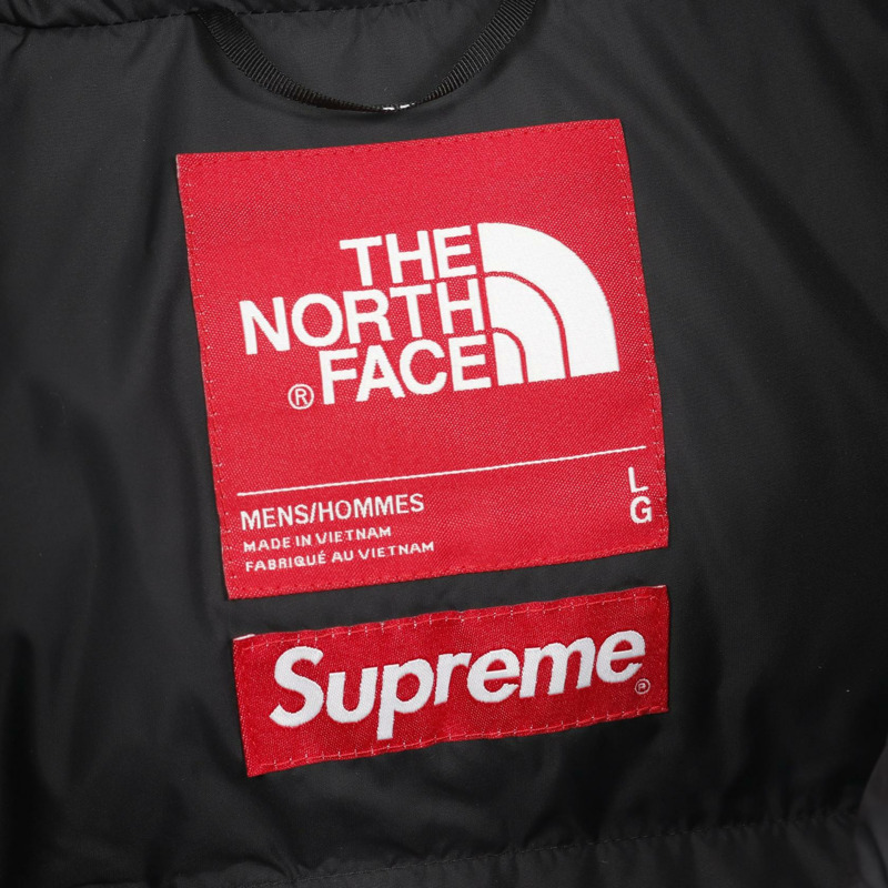 THE NORTH FACE × Supreme 鉚釘努子峰羽絨外套 ND421001 尼龍 黑色 #L 男款-2