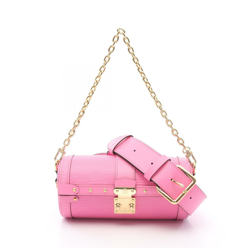 LOUIS VUITTON papillon trunk chain 單肩包 手提包 M58649 Epi 皮革 玫瑰粉色-0