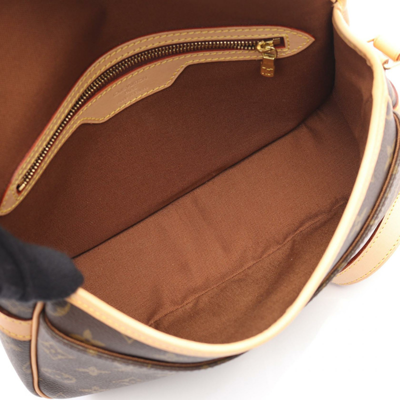 LOUIS VUITTON Sologne 單肩包 M42250 Monogram 帆布皮革棕色二手 LV-2