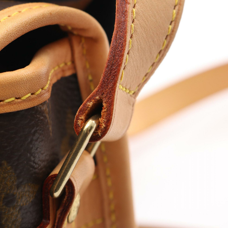 LOUIS VUITTON Sologne 單肩包 M42250 Monogram 帆布皮革棕色二手 LV-6