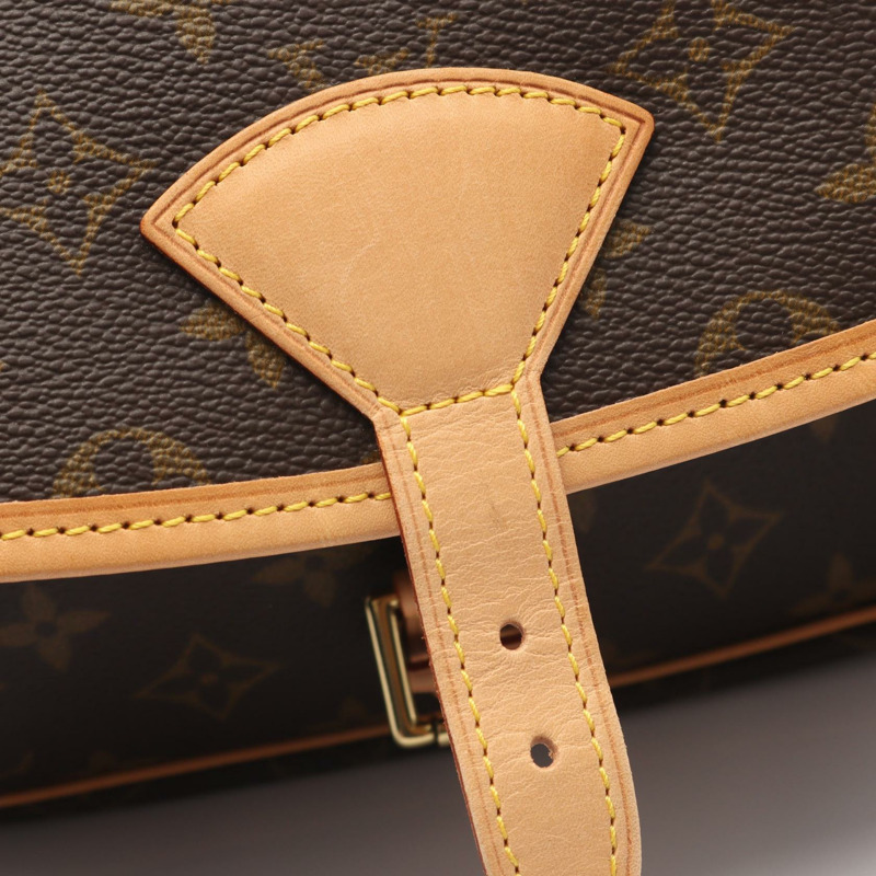 LOUIS VUITTON Sologne 單肩包 M42250 Monogram 帆布皮革棕色二手 LV-7
