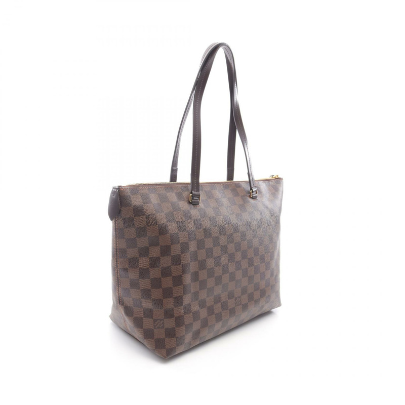 路易威登 Iena MM 手提包 N41013 Damier 帆布皮革 Ebene 二手女士 LV-1