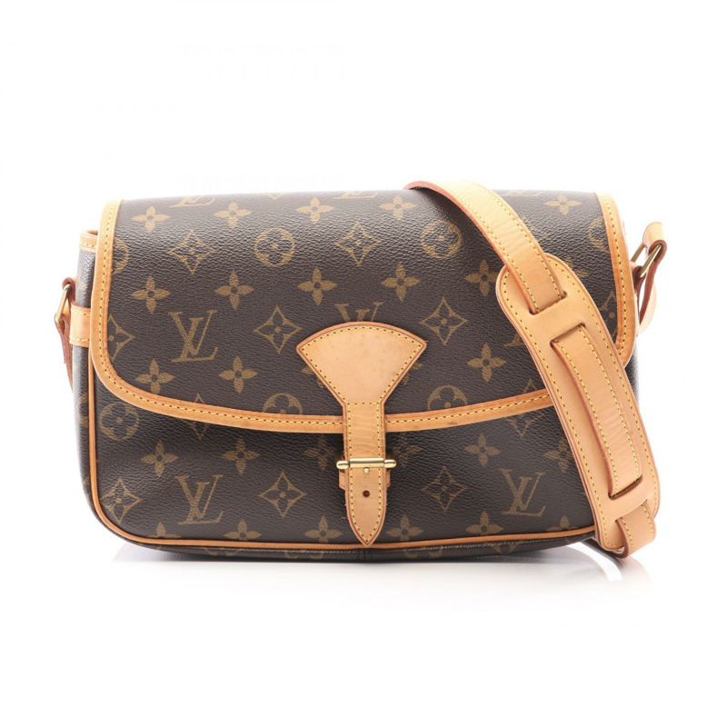 LOUIS VUITTON Sologne 單肩包 M42250 Monogram 帆布皮革棕色二手 LV-0