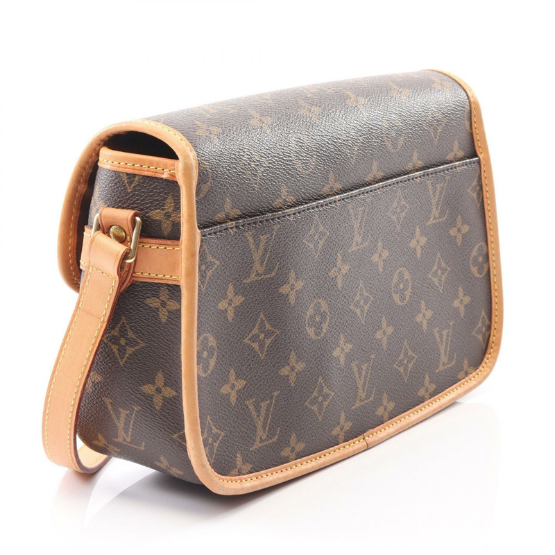 LOUIS VUITTON Sologne 單肩包 M42250 Monogram 帆布皮革棕色二手 LV-1