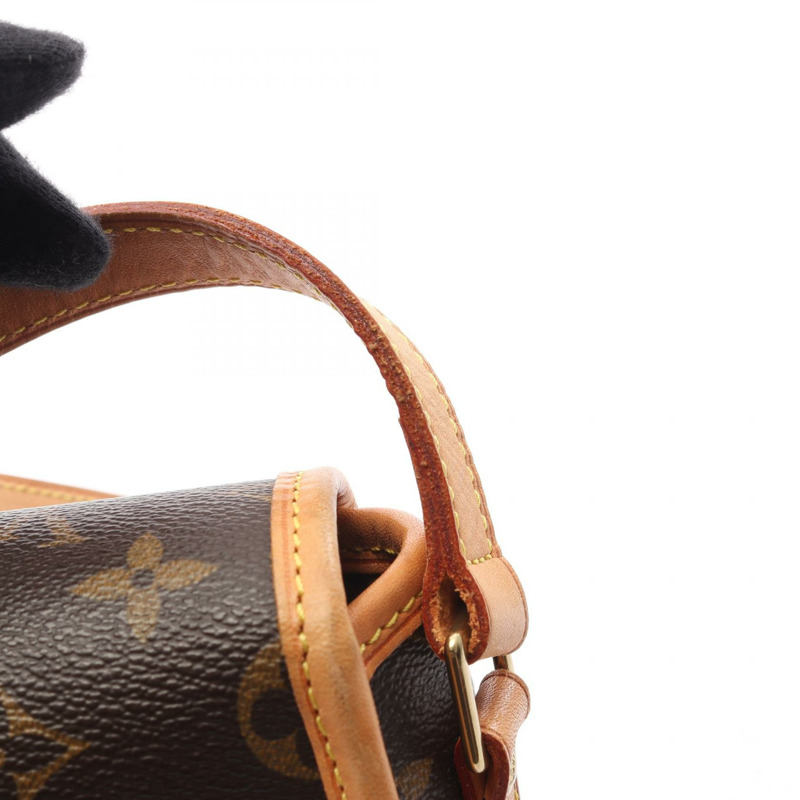 LOUIS VUITTON Sologne 單肩包 M42250 Monogram 帆布皮革棕色二手 LV-11