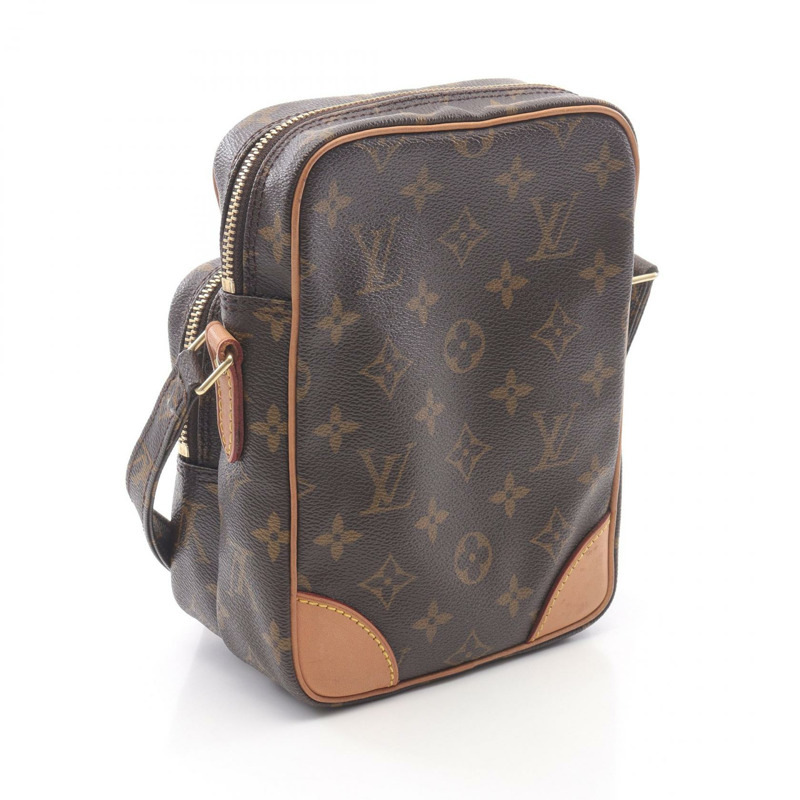 LOUIS VUITTON Amazon 單肩包 M45236 Monogram 帆布皮革棕色二手 LV-1