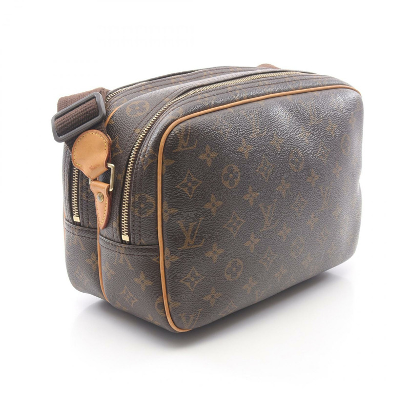 LOUIS VUITTON Reporter PM 單肩包斜背包 M45254 Monogram 帆布 二手 LV-1