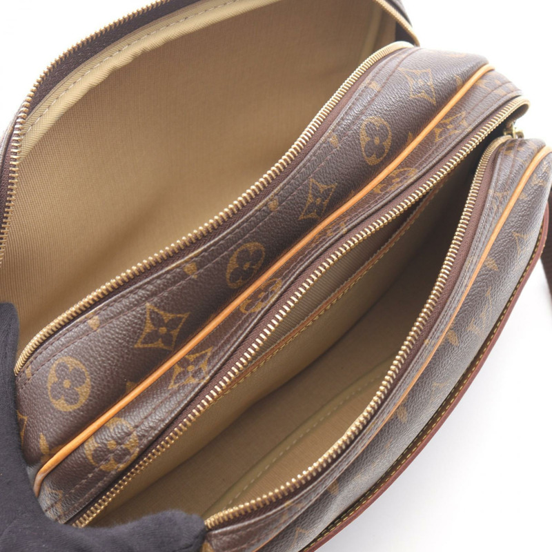 LOUIS VUITTON Reporter PM 單肩包斜背包 M45254 Monogram 帆布 二手 LV-2