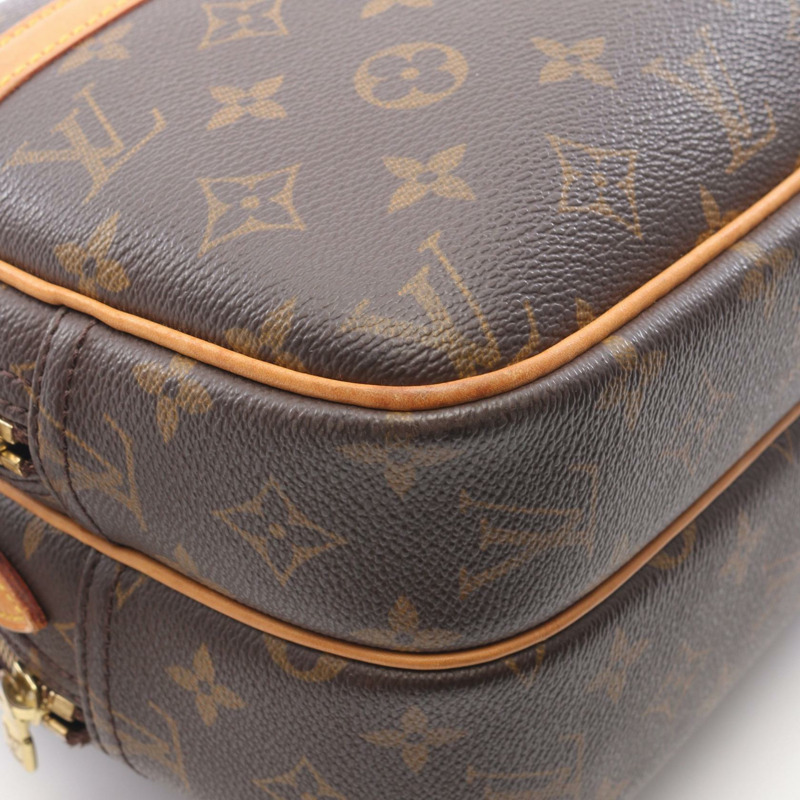 LOUIS VUITTON Reporter PM 單肩包斜背包 M45254 Monogram 帆布 二手 LV-8