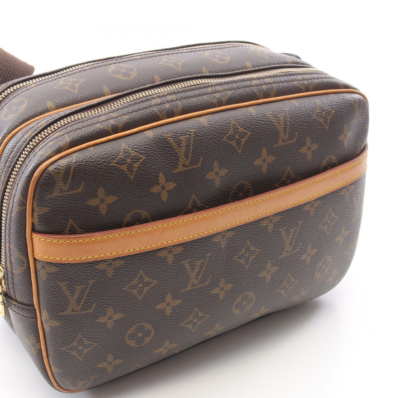 LOUIS VUITTON Reporter PM 單肩包斜背包 M45254 Monogram 帆布 二手 LV-10