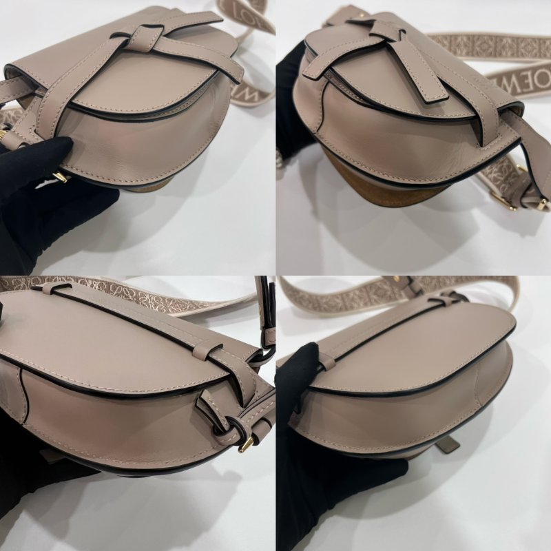 LOEWE 灰寬背帶GATE MINI-8